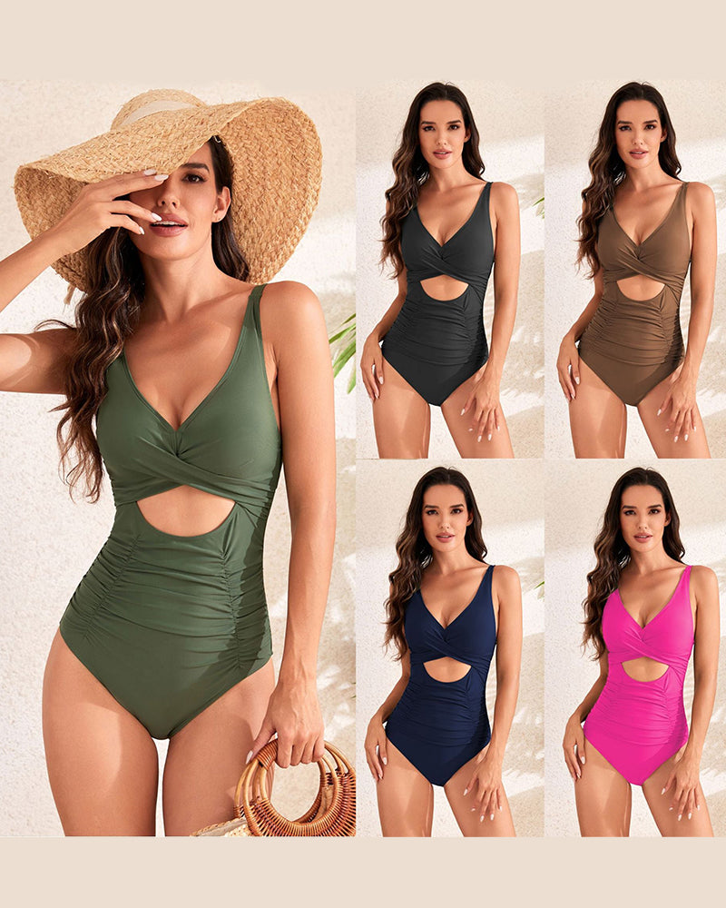 One Piece Swimsuits Push Up Tummy Control Bathing Suits