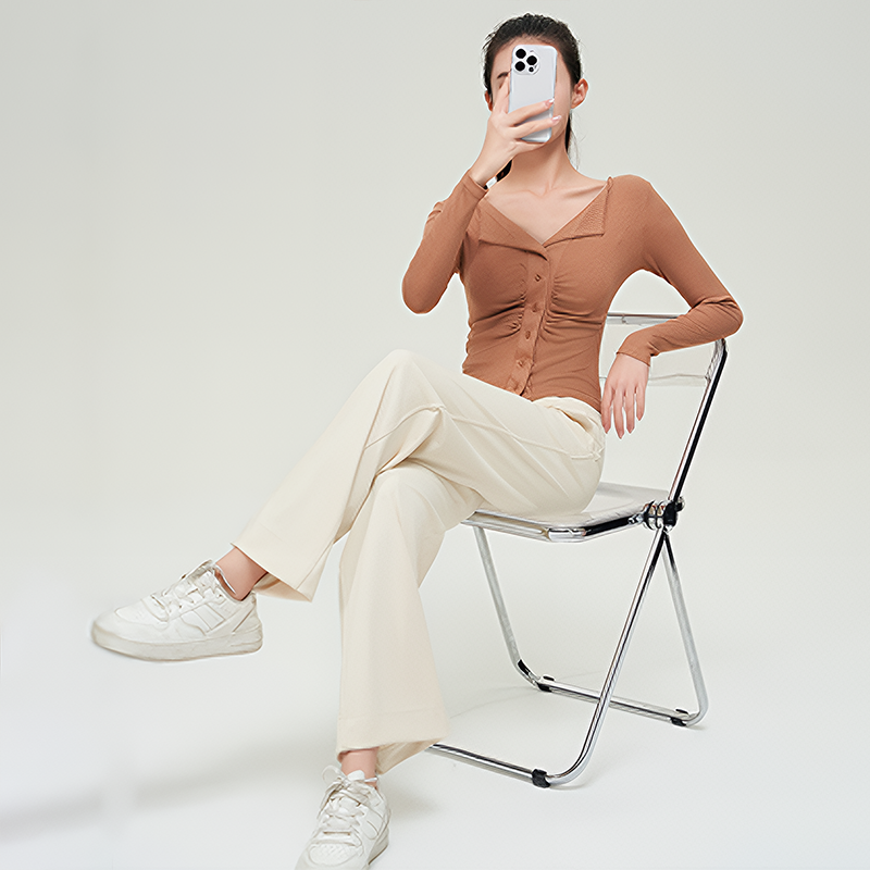 Business Casual High-Waist Wide Leg Pants