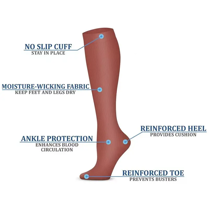 Advanced Wide Compression Socks For Pain Relief