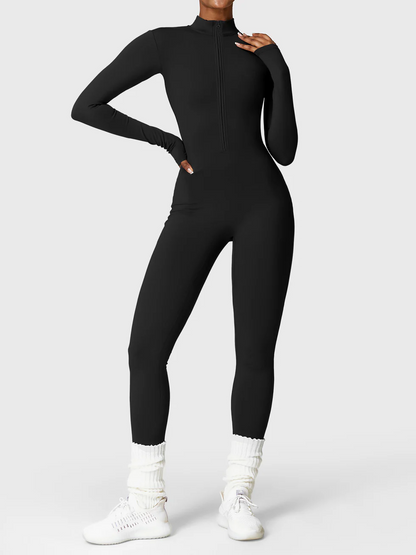 Women's Zip Front Ski Jumpsuit for Winter Sports