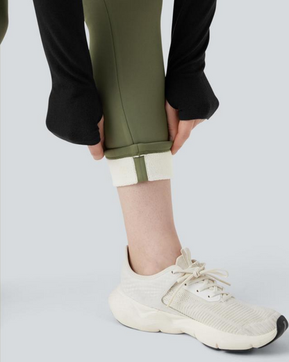 Thermal Tummy Control Yoga Leggings with Pockets