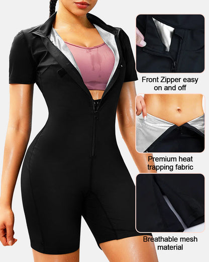 Women's Full Body Sauna Suit for Waist Training and Belly Fat Workouts