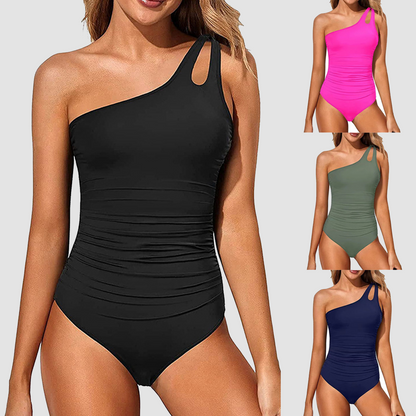 One Shoulder One Piece Swimsuit