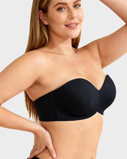 Full Support Non-Slip Convertible Bandeau Bra