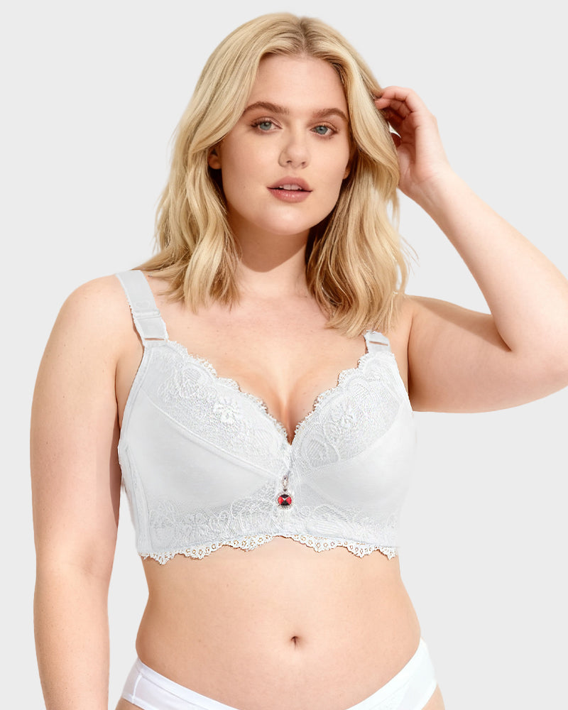 Lace Underwire Padded Push Up Bra