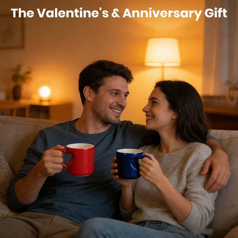 ❤️Heart-shaped Color-changing Ceramic Mug