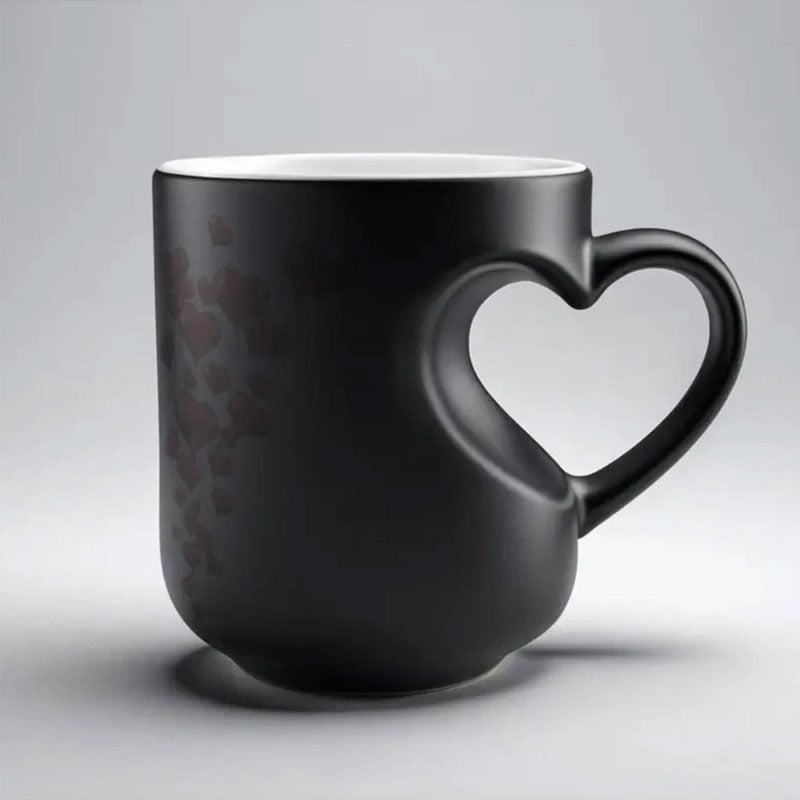 ❤️Heart-shaped Color-changing Ceramic Mug