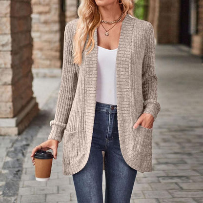 Womens Long Cardigan Lightweight Sweater