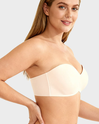 Full Support Non-Slip Convertible Bandeau Bra