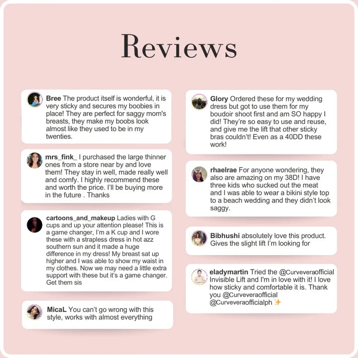 Double-Sided Adhesive Invisible Lift Inserts