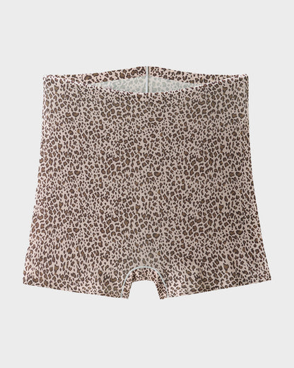 Mid-Rise Ice Silk Leopard Panties (6 Pack)