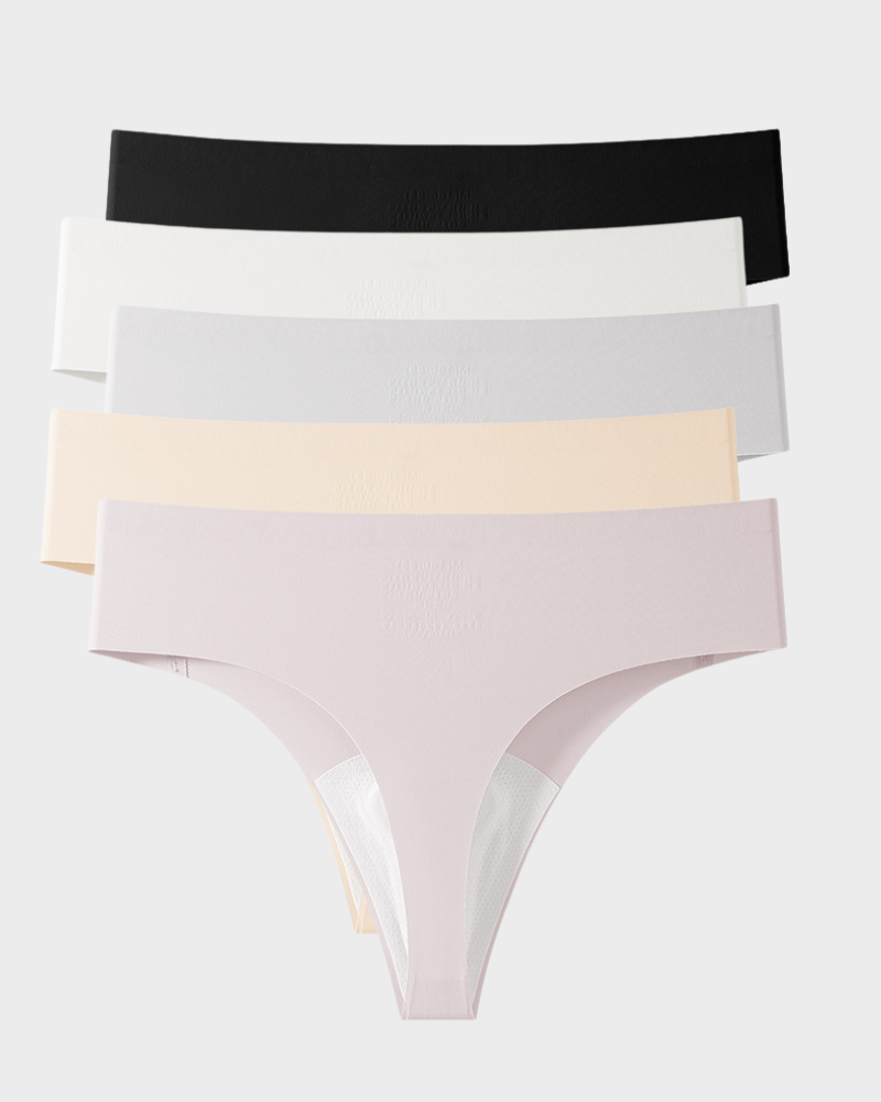 Seamless Invisible Comfort Thongs (5 Pack)