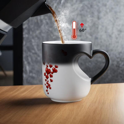 ❤️Heart-shaped Color-changing Ceramic Mug