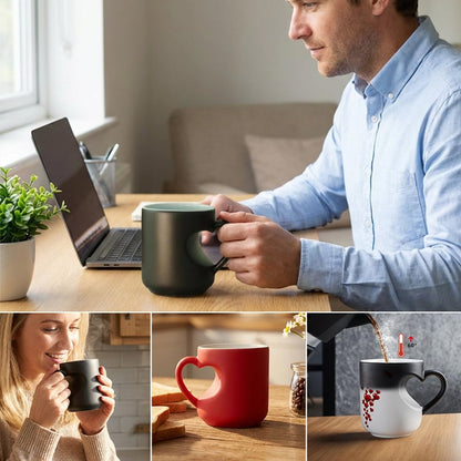 ❤️Heart-shaped Color-changing Ceramic Mug