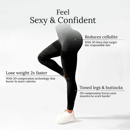 High Waisted And Hip Lifting Yoga Elastic Quick Drying Tight Pants