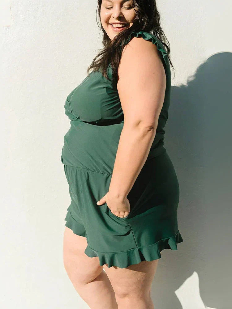 Swim Romper Built-in Bra